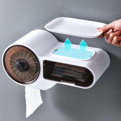 Toilet paper holder multifunctional household storage box