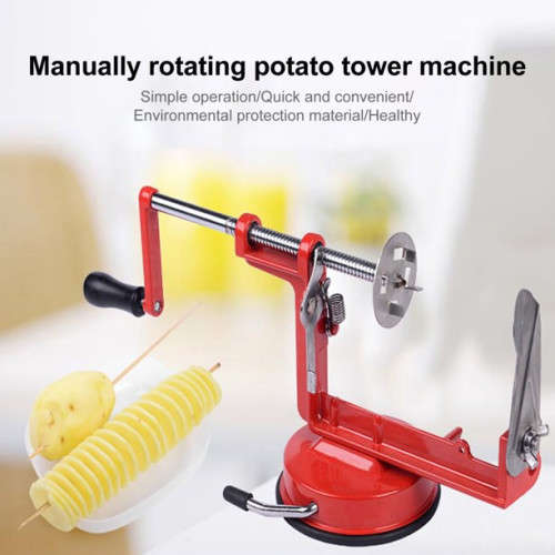Potato Machine Slicer Manual Stainless Steel Cutter Spiral Tornado Twister Chips