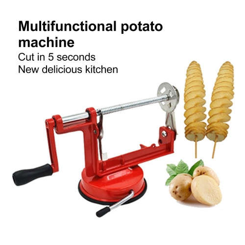 Potato Machine Slicer Manual Stainless Steel Cutter Spiral Tornado Twister Chips