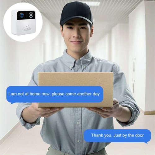720P Smart WIFI Doorbell Intercom Two-Way Audio Wireless Security Camera Home Visiting Reminder