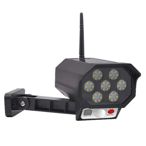 Simulation Monitoring Fake Camera Solar Induction Wall Lamp LED Strong Light Remote Control Wireless