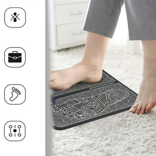 EMS Foot Massage Mat Foot Physiotherapy Relaxation Electric Muscle Stimulation Mat Trainer