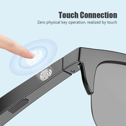F06 Smart Glasses Anti-Blu-ray Stereo Dual Speaker Touch Wireless Bluetooth Sunglasses UV