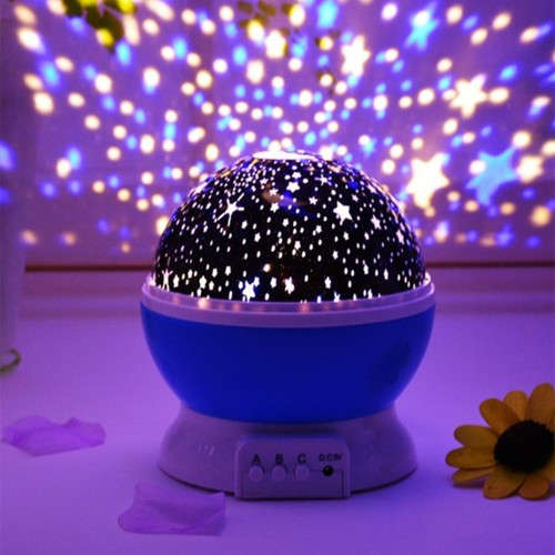 Star Sky LED Rotating Projector Starry Night Light  Kids Room Moon Cosmos Lamp