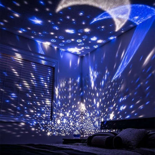 Star Sky LED Rotating Projector Starry Night Light  Kids Room Moon Cosmos Lamp