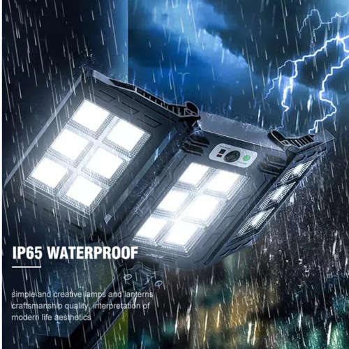 60W Solar Street Light Motion Sensor Waterproof Remote Control 3 Sides Foldable Garden Light GD-7860