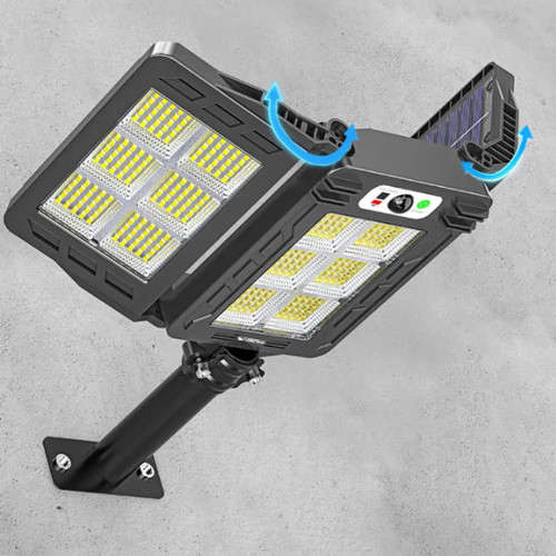 60W Solar Street Light Motion Sensor Waterproof Remote Control 3 Sides Foldable Garden Light GD-7860