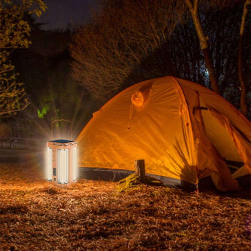 Solar Led Emergency Light Outdoor Tent Light Portable Lantern Hiking Camping Light