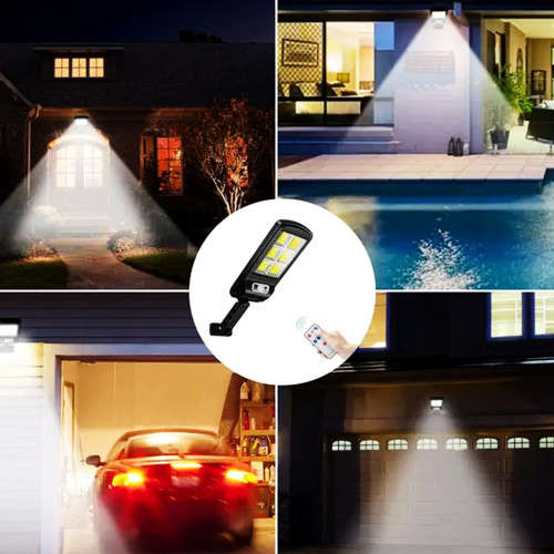 200w solar street light outdoor remote control safety light garden light integrated street light