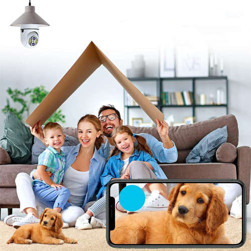 Home Camera Wireless Wifi Light Bulb Outdoor Security Camera Light Holder