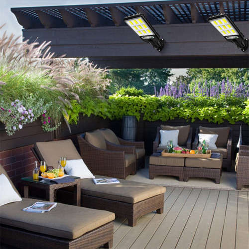 Outdoor solar street light 60LED landscape light waterproof street light with remote control