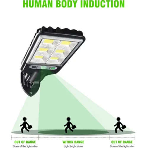 108COB Solar Street Light Outdoor Garden Wall Mounted Motion Sensor Light