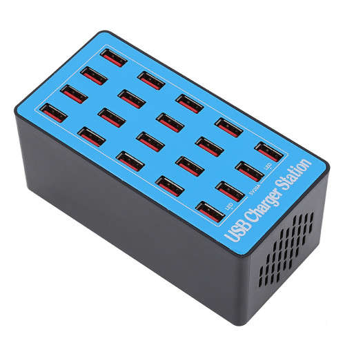 20 Port USB Hub Fast Charging Station Power Adapter USB Desktop Fast Charging Station