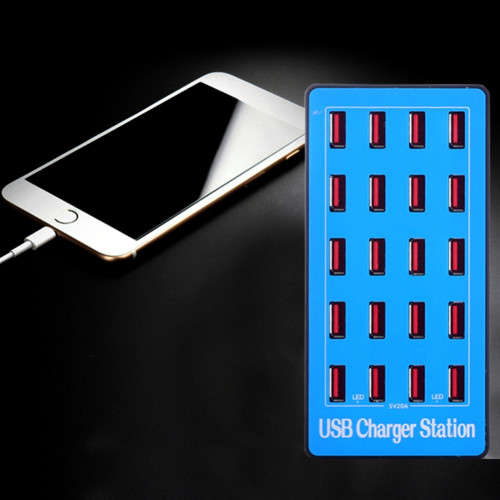 20 Port USB Hub Fast Charging Station Power Adapter USB Desktop Fast Charging Station