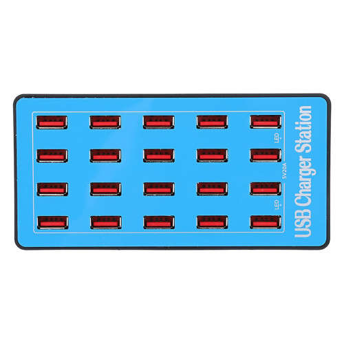 20 Port USB Hub Fast Charging Station Power Adapter USB Desktop Fast Charging Station