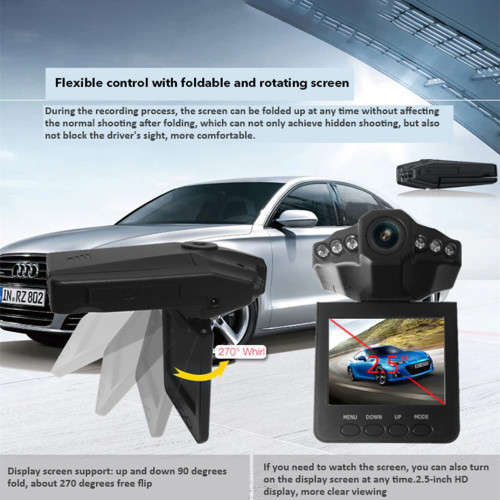 2.5 Inch Dash Cam Car DVR Video Recorder with Night Vision