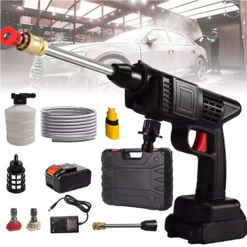 Fully Automatic Portable Foam Water Gun Powerful High Voltage 24V Lithium Wireless Car Wash