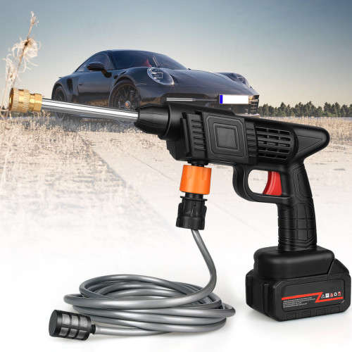 Fully Automatic Portable Foam Water Gun Powerful High Voltage 24V Lithium Wireless Car Wash