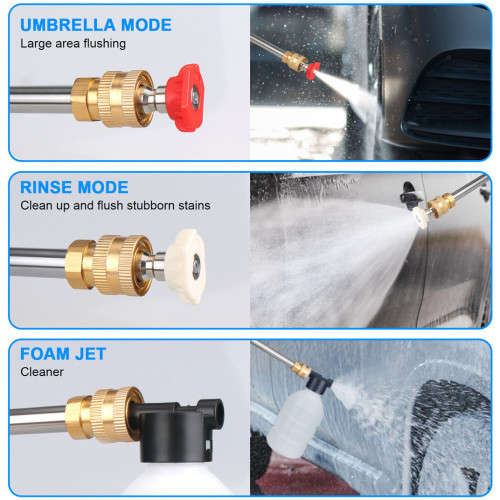 Fully Automatic Portable Foam Water Gun Powerful High Voltage 24V Lithium Wireless Car Wash