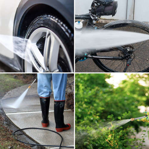 Fully Automatic Portable Foam Water Gun Powerful High Voltage 24V Lithium Wireless Car Wash