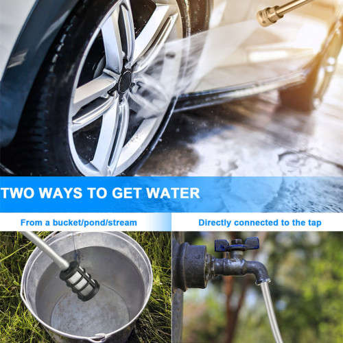 Fully Automatic Portable Foam Water Gun Powerful High Voltage 24V Lithium Wireless Car Wash