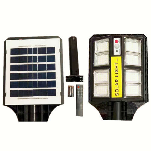 Outdoor Solar Street Light 200W With Motion Sensor Telescopic Pole Garden Light