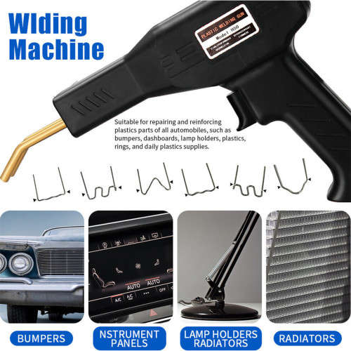 Plastic Repair Machine Welding Heat Gun with Staples & Carry Case