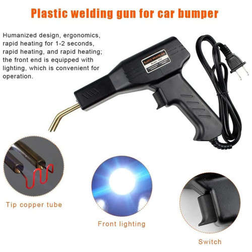 Plastic Repair Machine Welding Heat Gun with Staples & Carry Case