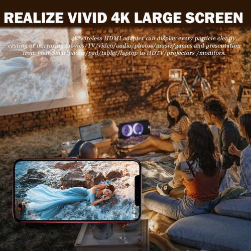 4K Wireless Wifi TV Stick 1080P Display Receiver G2