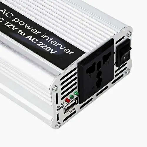 Vehicle Power Inverter DC12V to AC220V Portable 1000W Home Power Inverter 1000W