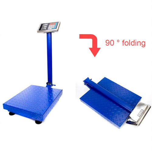 150KG Heavy Duty Blue Electronic Platform Scale Digital Transport Scale Platform Scale