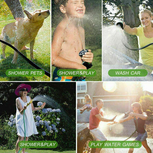 10m Garden Hose Car Wash Hose with Multi-function Nozzle Reel