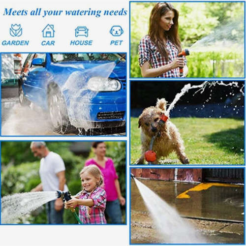 10m Garden Hose Car Wash Hose with Multi-function Nozzle Reel