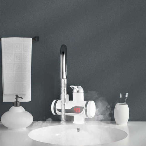 110V instant electric water heater kitchen bathroom digital display electric faucet JG-021
