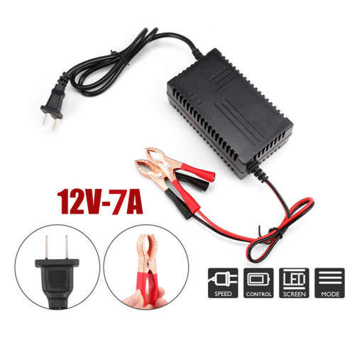 Portable 12V 7A Car Battery Charger Truck Motorcycle Battery Maintainer