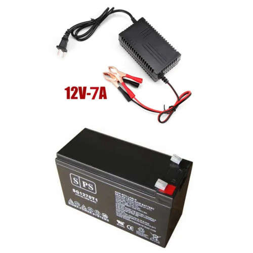 Professional 12V7A battery and charger rechargeable set