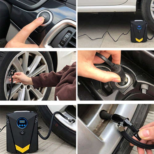 12V Electric Car Tire Air Pump Digital Portable Tire Air Compressor