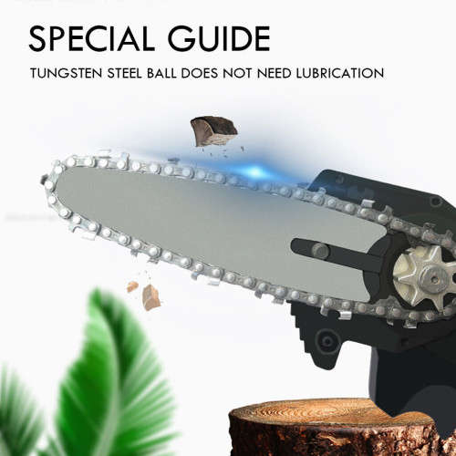 24V Mini Electric Chainsaw Rechargeable Woodworking Gardening Tools Wood Cutting Machine
