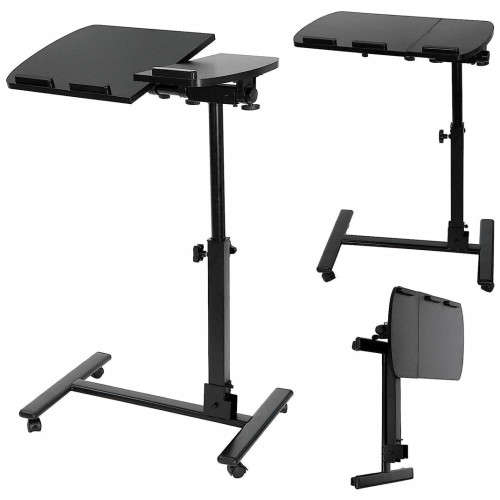 Portable Laptop Desk Adjustable Height Computer Stand Rolling Desk Office Desk AD1