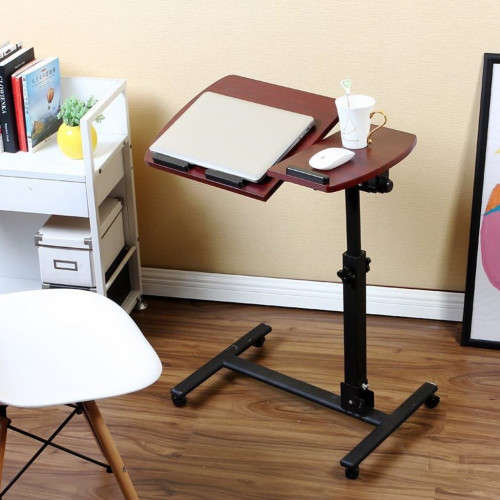 Portable Laptop Desk Adjustable Height Computer Stand Rolling Desk Office Desk AD1