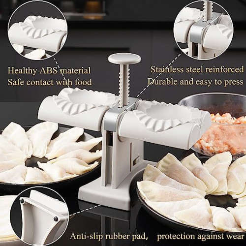 Automatic Dumpling Machine Double Head Dumpling Mold Set Pie Making Kit Kitchen Accessories