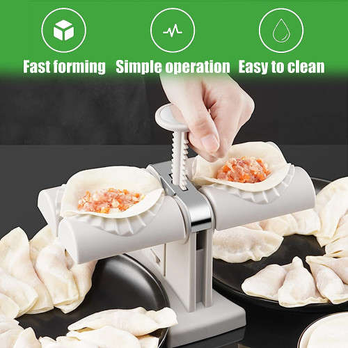Automatic Dumpling Machine Double Head Dumpling Mold Set Pie Making Kit Kitchen Accessories