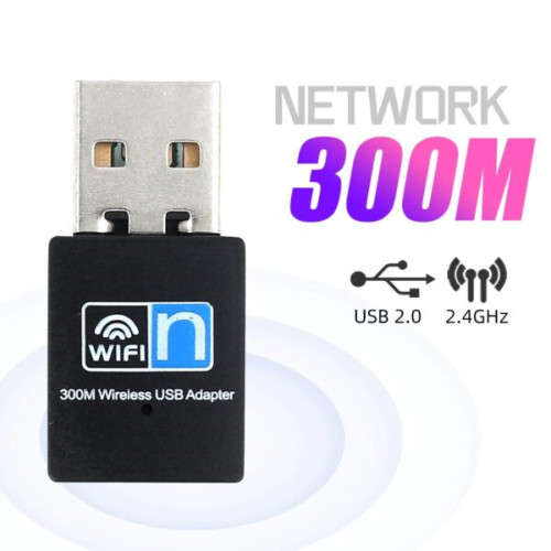 Mini USB 300Mbps Wifi  Wireless Lan Network  Internet Adapter