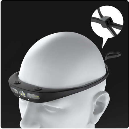 Camping Lightweight Headlight Waterproof Sensor Silicone Design