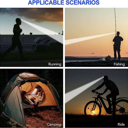 Camping Lightweight Headlight Waterproof Sensor Silicone Design