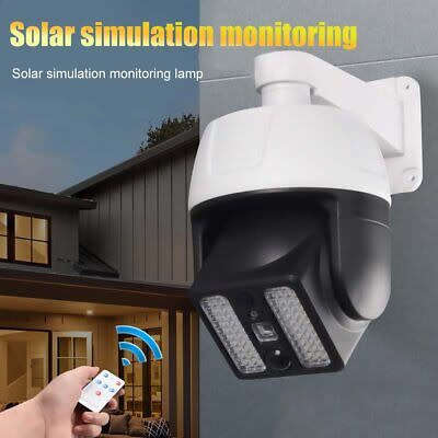 FA-5118-2 2 in 1 Solar  Sensor Dummy  Camera Wall Light  With Remote Control