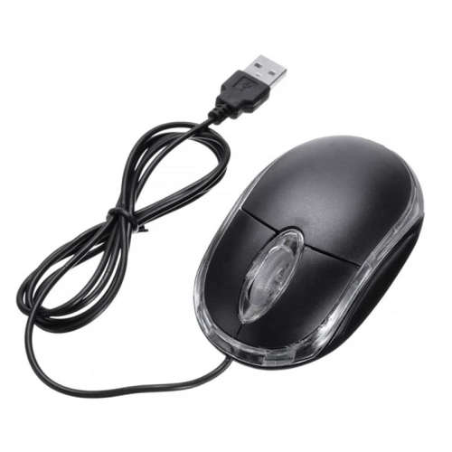 Wired Optical Mouse 1200DPI With LED Light