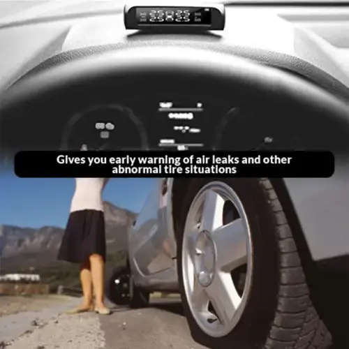 Wireless Tire Pressure Monitoring System Solar Powered TPMS