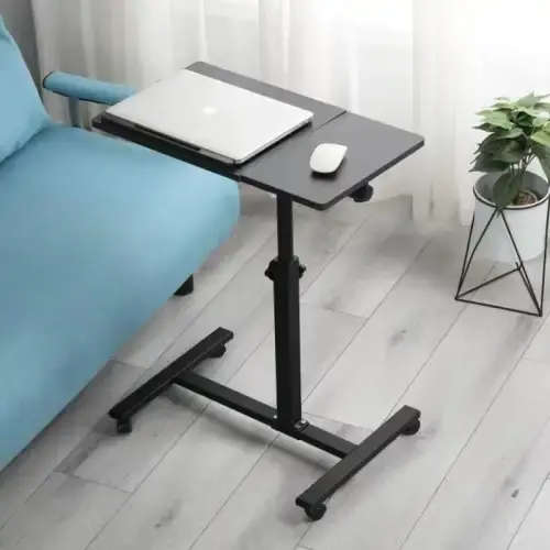 Portable Laptop Desk Adjustable Height Computer Stand Rolling Desk Office Desk AD1