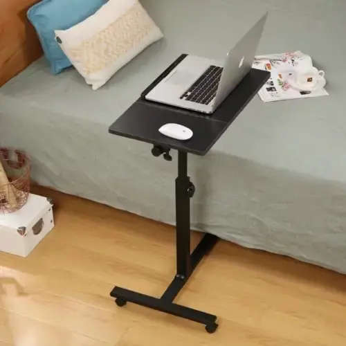 Portable Laptop Desk Adjustable Height Computer Stand Rolling Desk Office Desk AD1